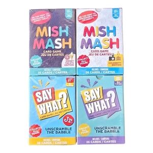 Mish Mash and Say What? Card Game Set - Multicolor